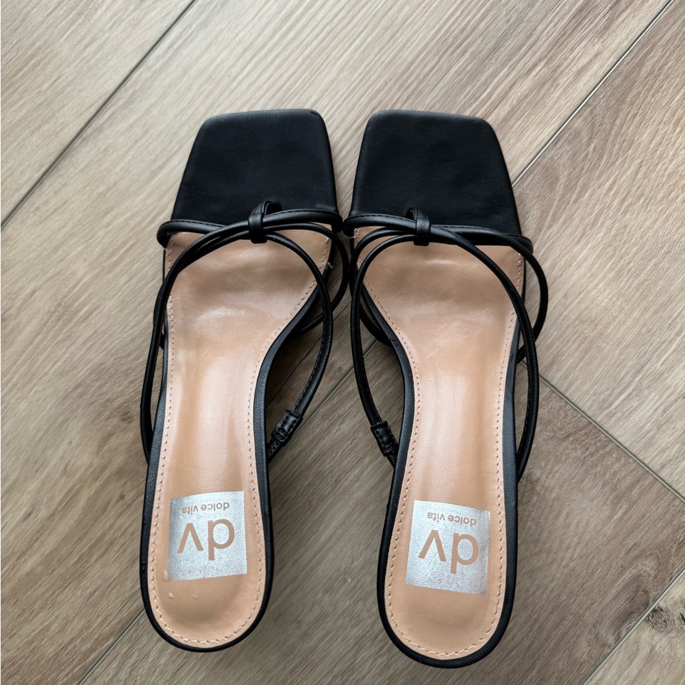 Dolce Vita Black Leather Sandals